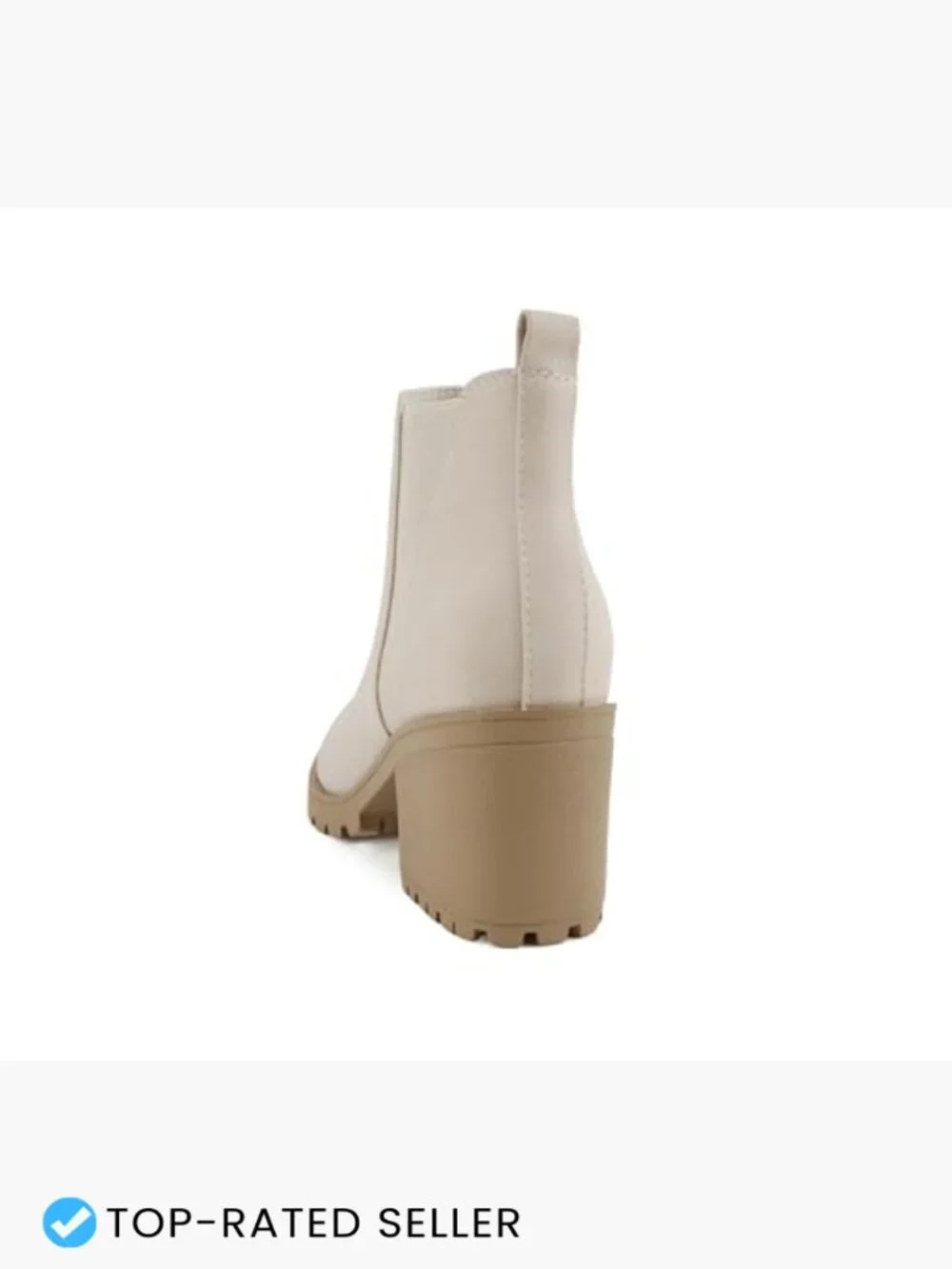 Lug Sole Mid Heel Chelsea Ankle Booties Double Elastic Gore Casual